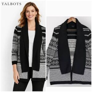 TALBOTS WOOL OPEN CARDIGAN ♠️💙